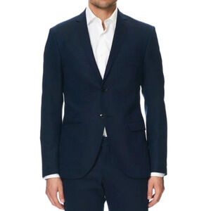 Tiger Of Sweden Mens Size 52 Navy Wool Jil 9 Button Blazer